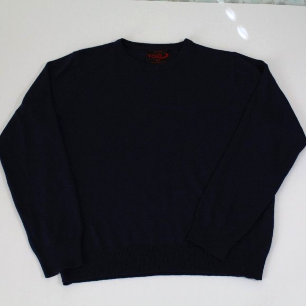 Yoki‎ New York Men's Sweater Collection Navy Blue, Size Large